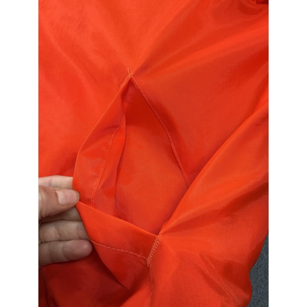 Vintage Swingster Jacket Mens XL Orange Varsity Sherpa Lined Snap Front 80s - Picture 6 of 11